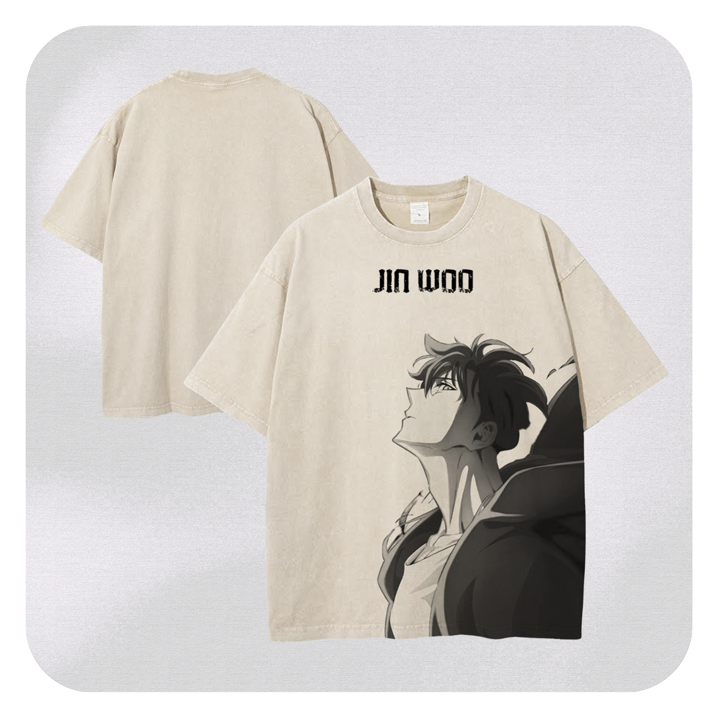 JINWOO V1 VINTAGE OVERSIZE TEE