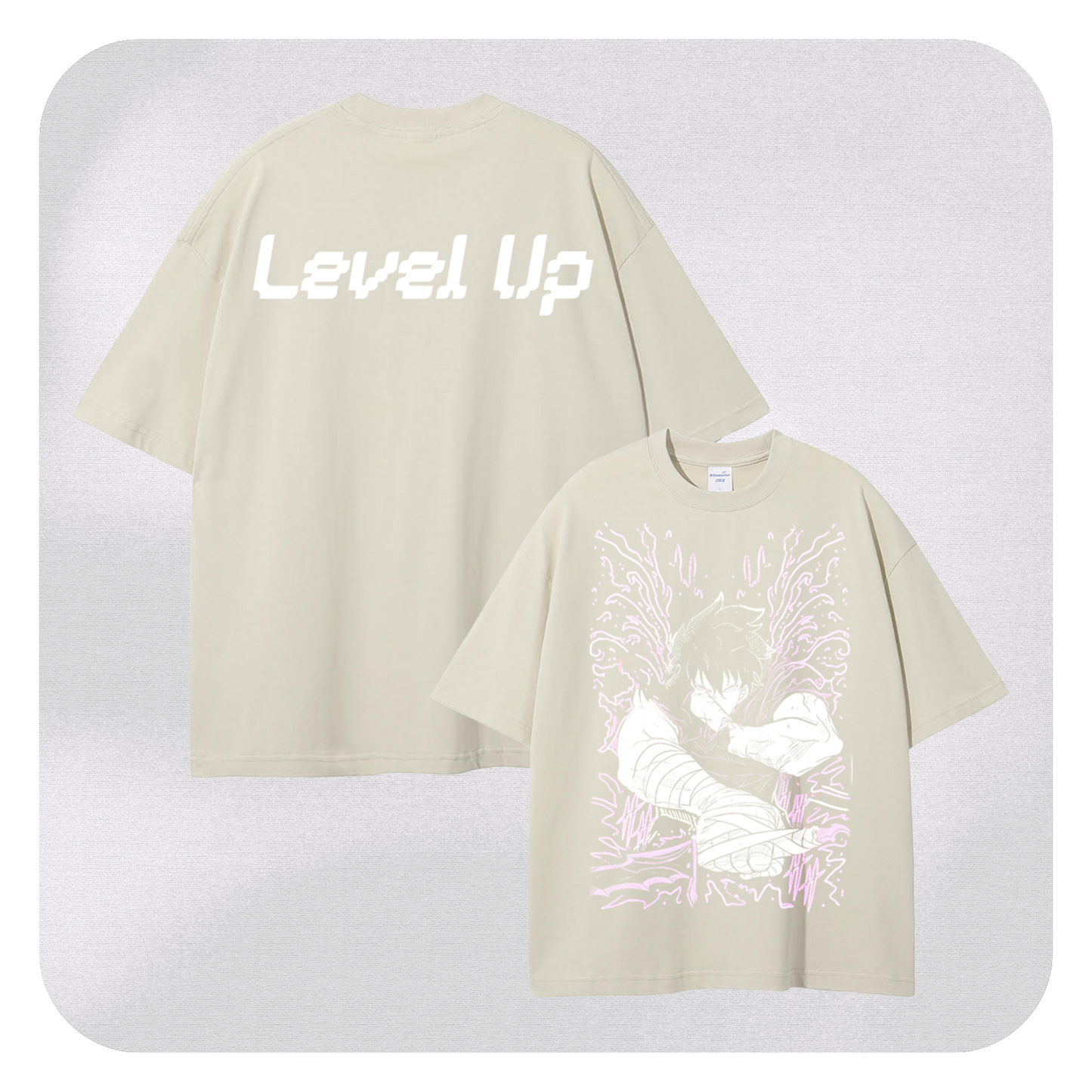 LEVEL UP JIN WOO VINTAGE OVERSIZE TEE