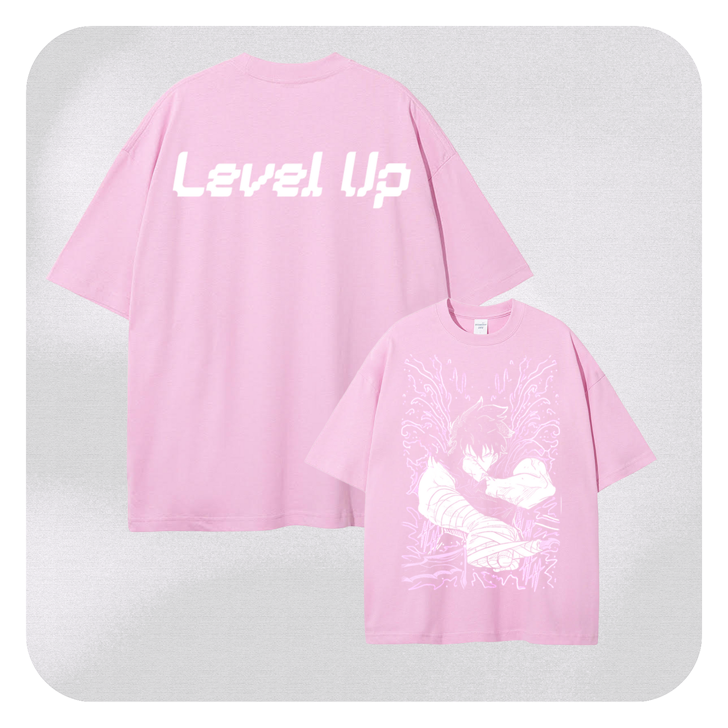 LEVEL UP JIN WOO VINTAGE OVERSIZE TEE