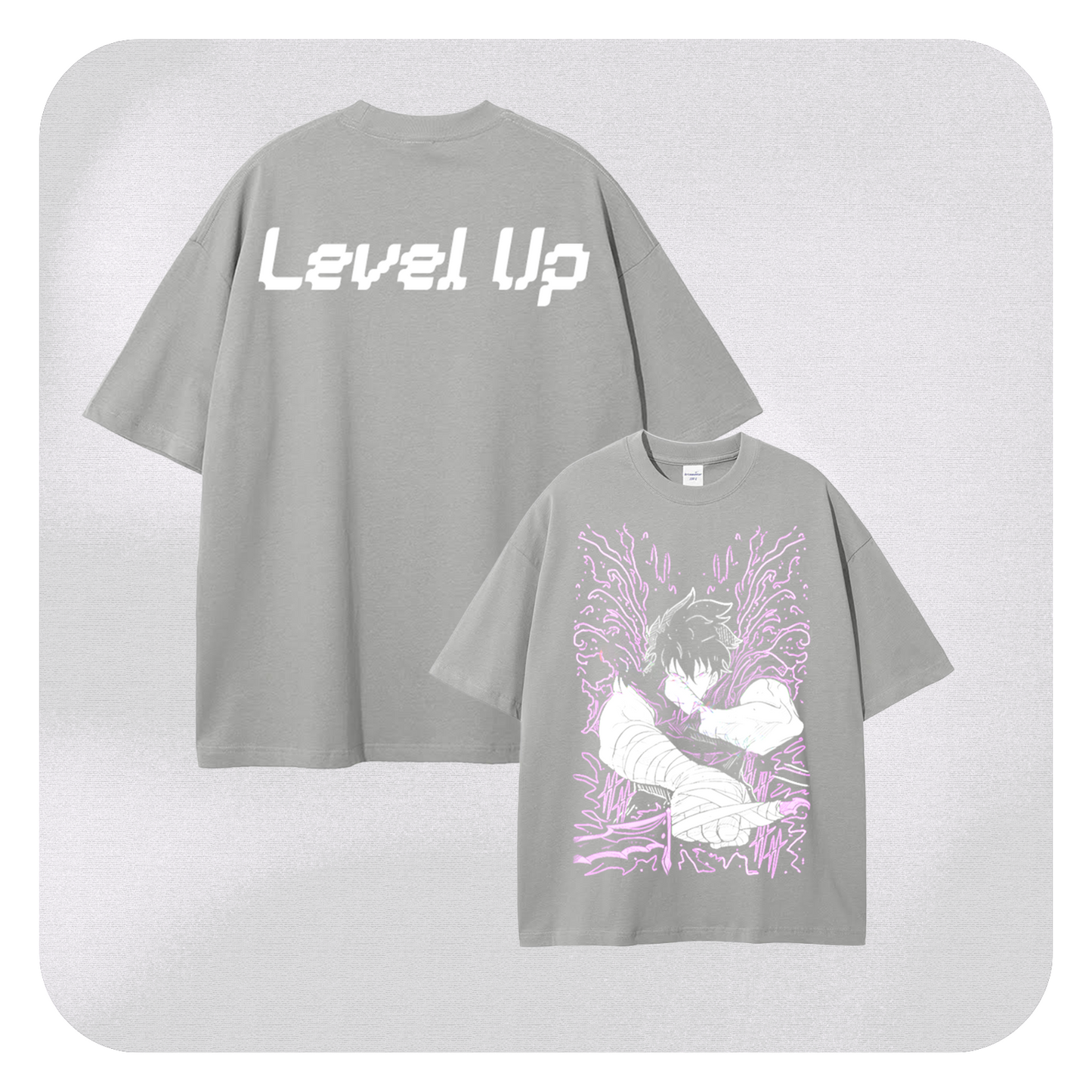LEVEL UP JIN WOO VINTAGE OVERSIZE TEE