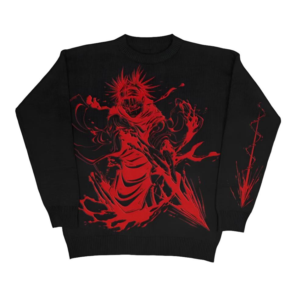 Choso Blood Manipulation Loose Knit Sweater