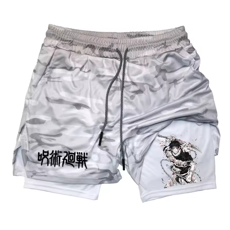 JJK Double Layer Gym Shorts