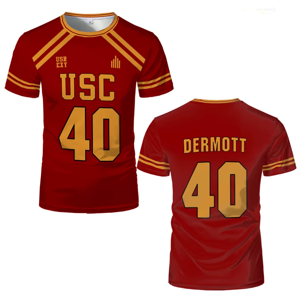 Foxhole Court Red Lacrosse Jerseys