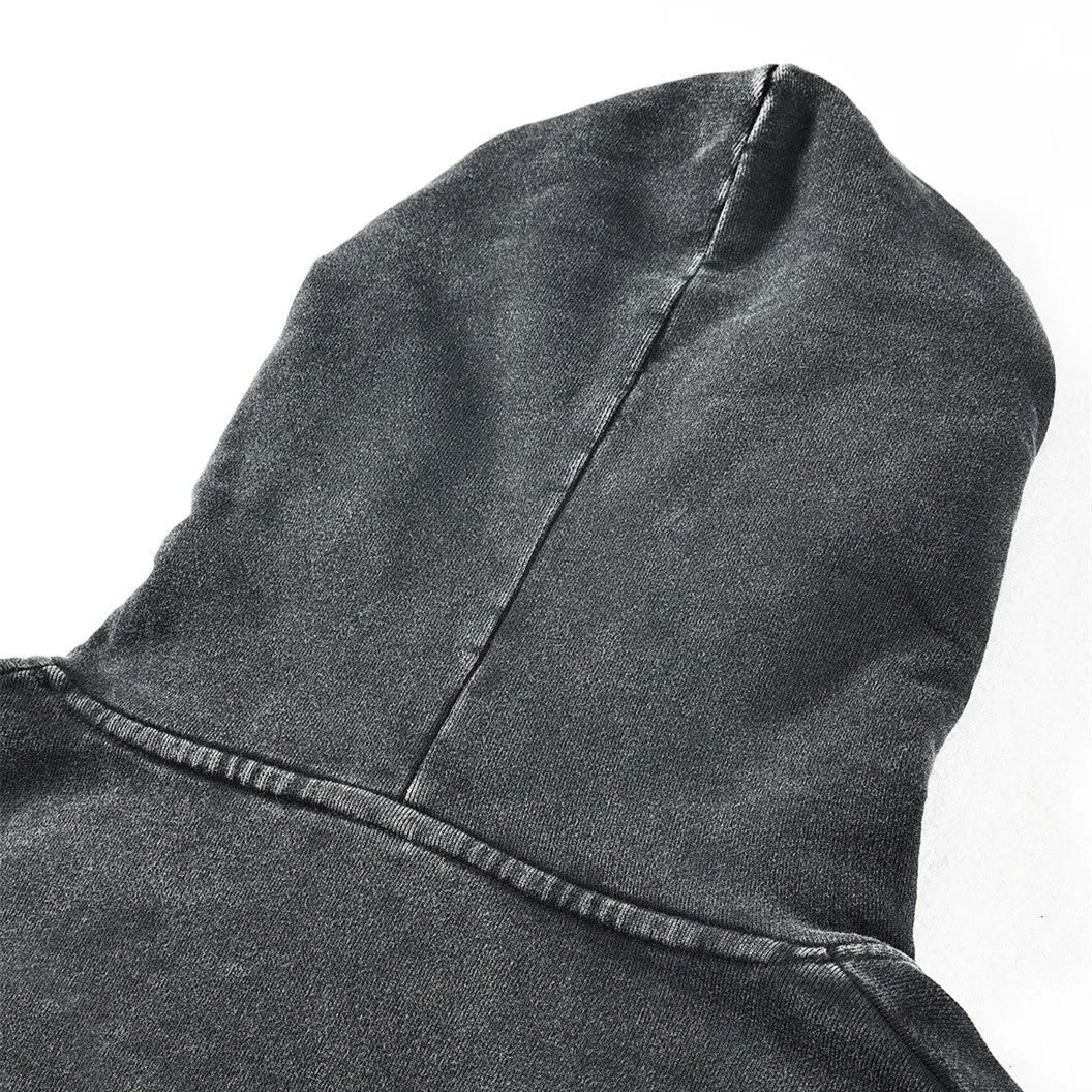 Black Clover "Japanese Text" Acid Wash Hoodie