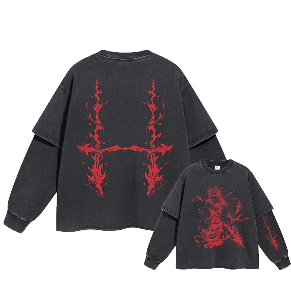 Choso "Blood Manipulation" Vintage Double Sleeve T-shirt