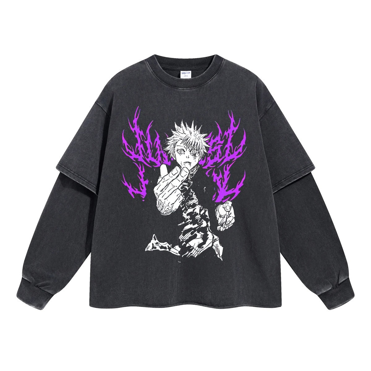 Gojo Satoru "Limitless Cursed Technique User" Vintage Double Sleeve T-shirt