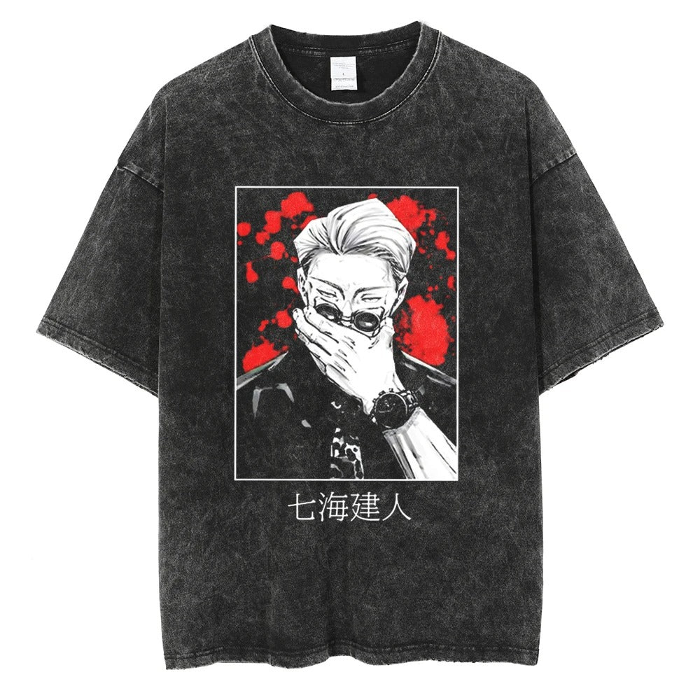 Nanami Kento "Overtime Sorcerer" Vintage T-shirt #02