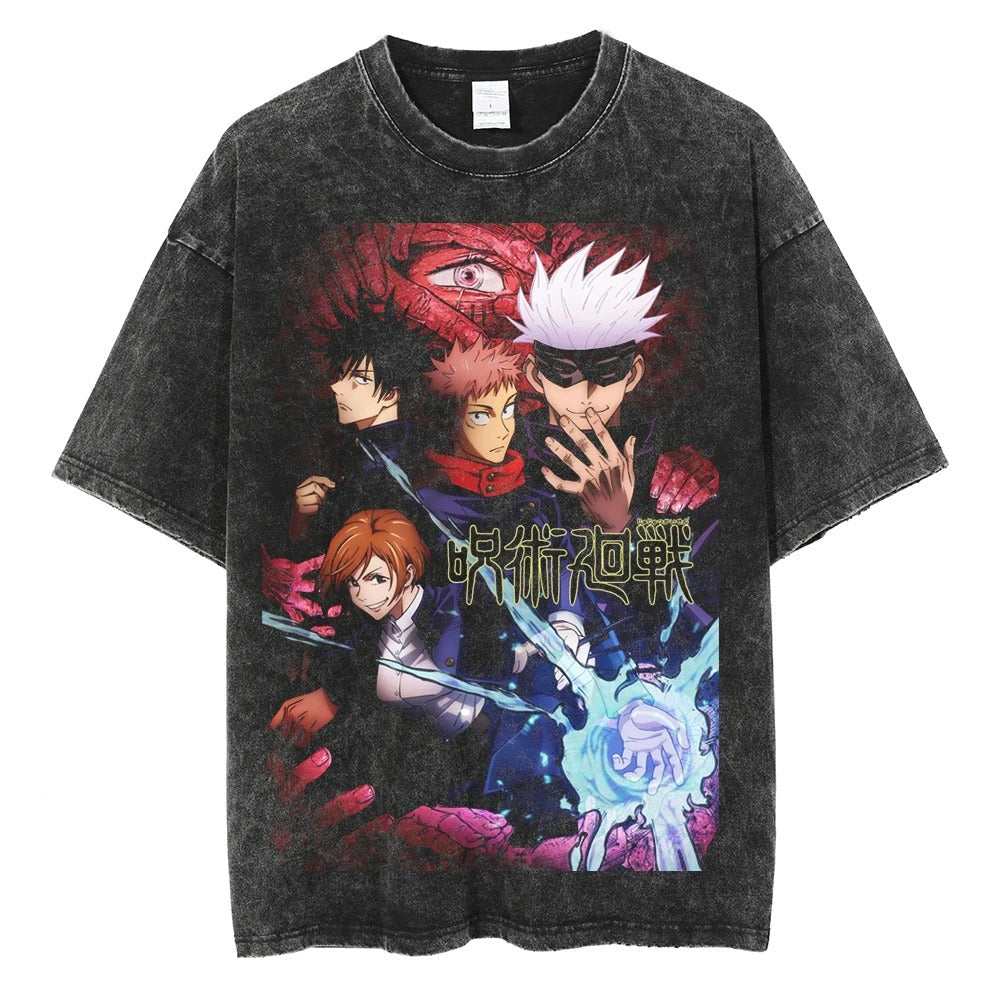Jujutsu Kaisen "Jujutsu Sorcerers" Vintage T-shirt #01