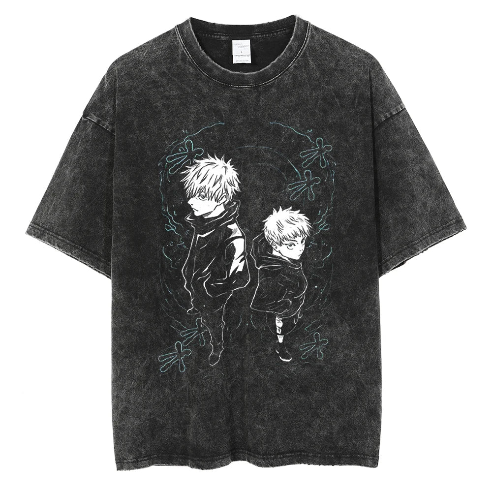 Satoru Gojo "Kid & Young Sorcerer" Vintage T-shirt