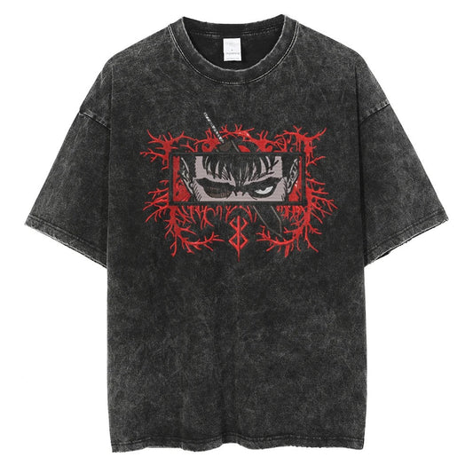 Guts "Black Swordsman" Vintage T-shirt #01