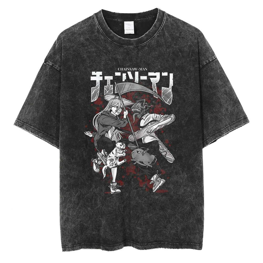 Chainsaw Man Vintage T-shirts Pack