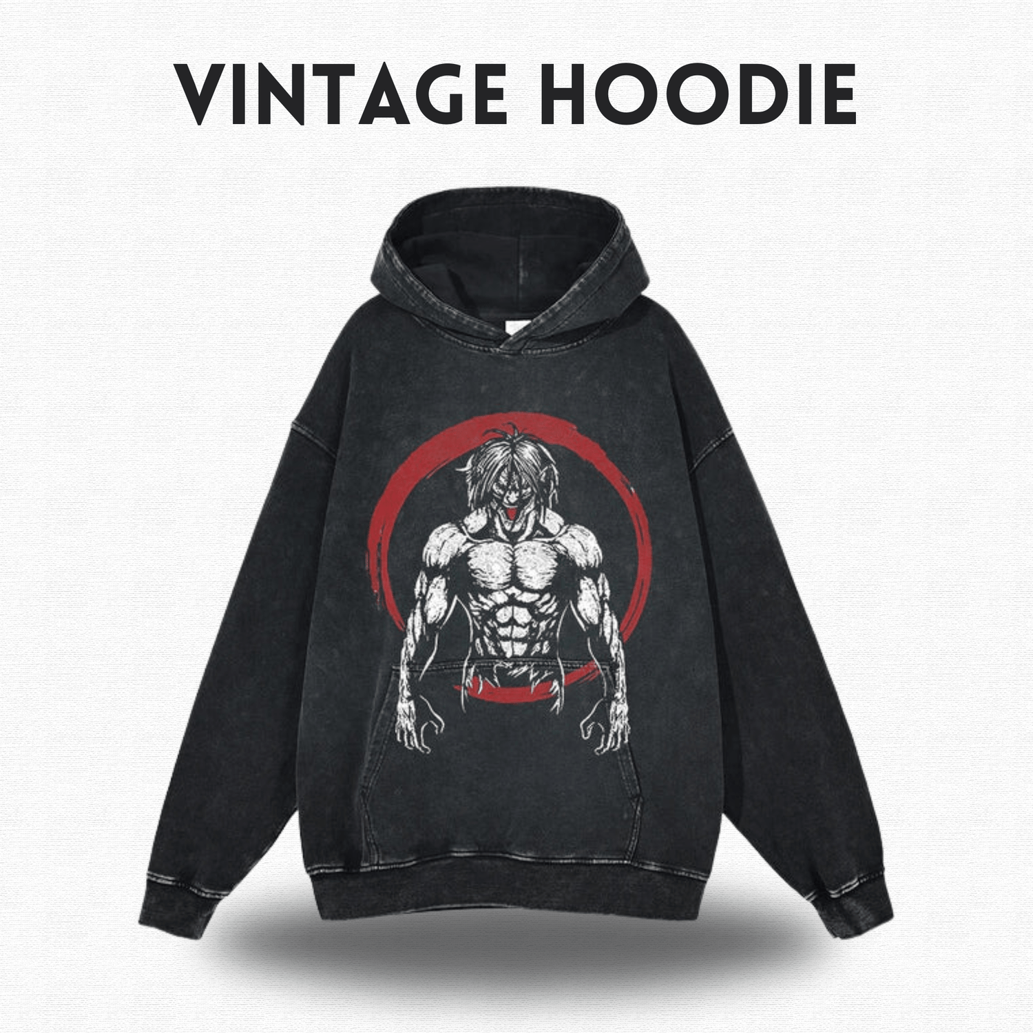 Attack on Titan Vintage Hoodies - SkaiiyPrints