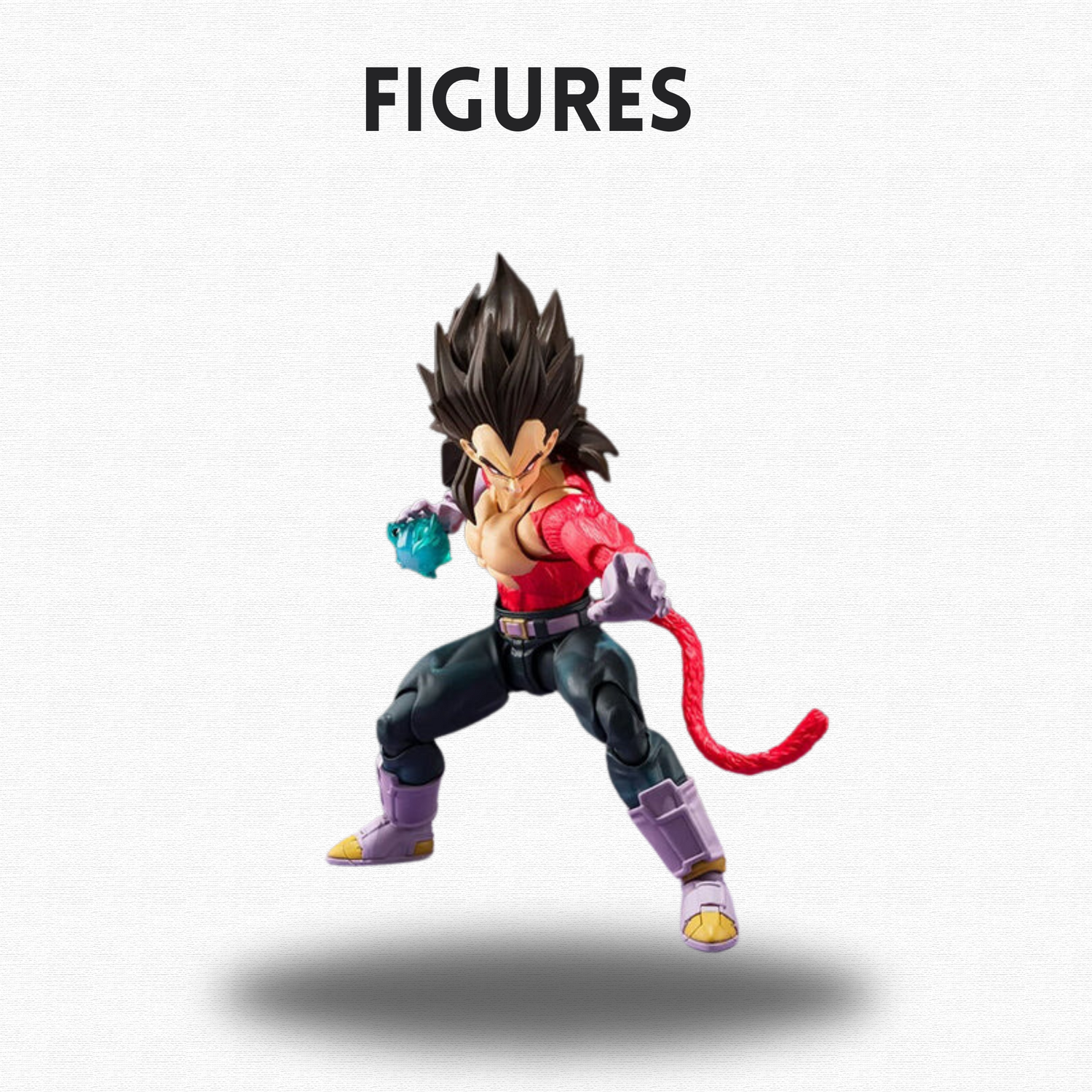 Goku in Ultra Instinct form from the Dragon Ball series, as an action figure.