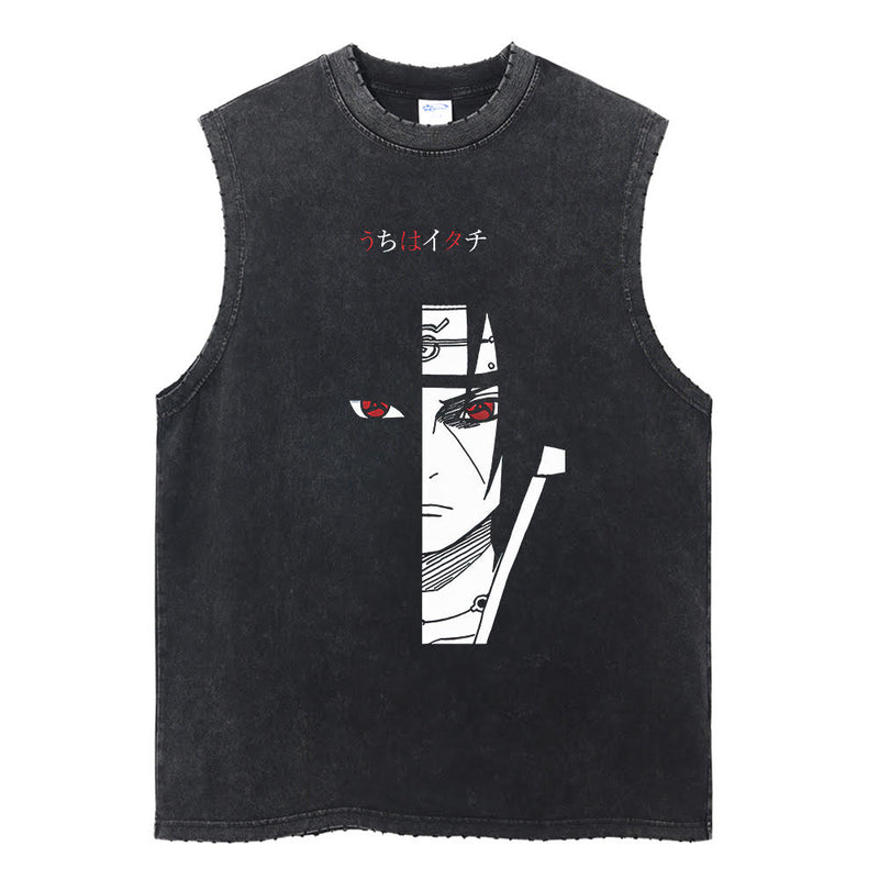 Itachi Uchiha „Spiegel der Wahrheit“ Vintage Tanktop