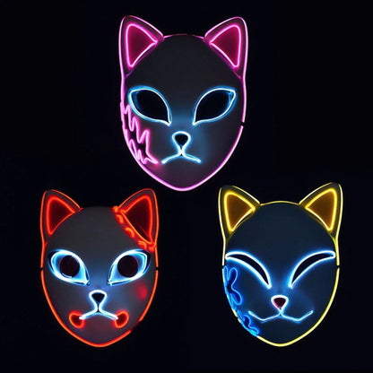 Demon Slayer Cosplay Lighting Masks