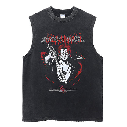 Shanks "Red-Haired Shanks" Vintage Tank Top