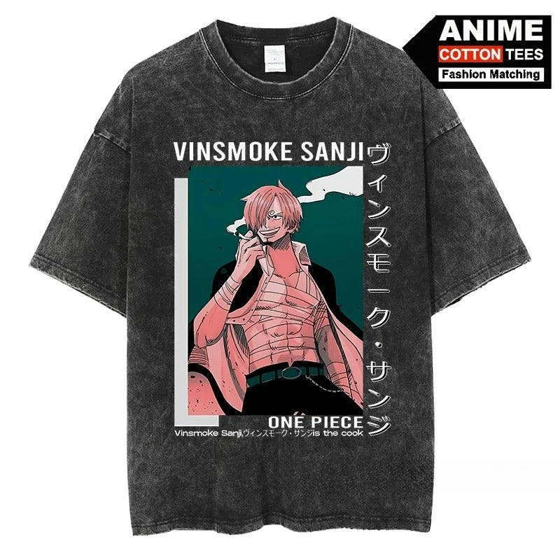 ONEPIECE SANJI V4 VINTAGE OVERSIZE TEE