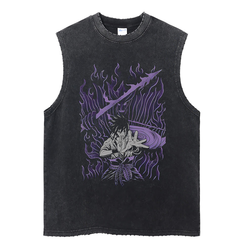 Sasuke Uchiha "Snake’s Apprentice" Vintage Tank Top