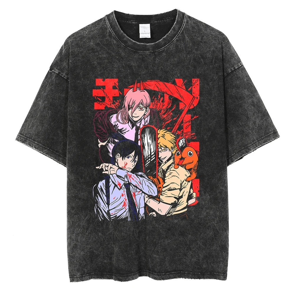 CHAINSAWMAN POSTER V1 VINTAGE OVERSIZE TEE