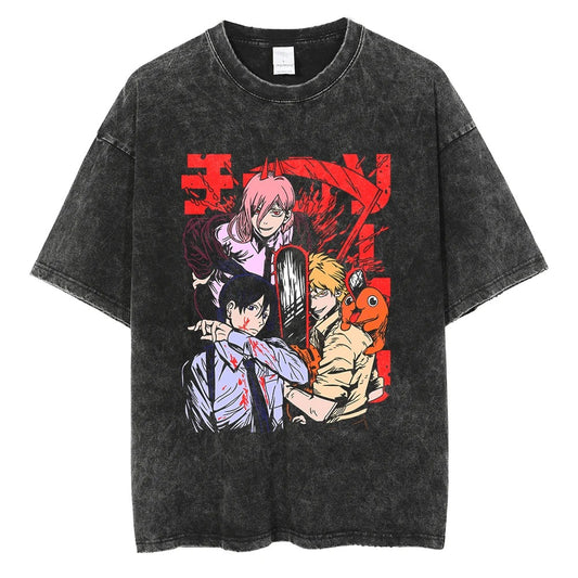 CHAINSAWMAN POSTER V1 VINTAGE OVERSIZE TEE