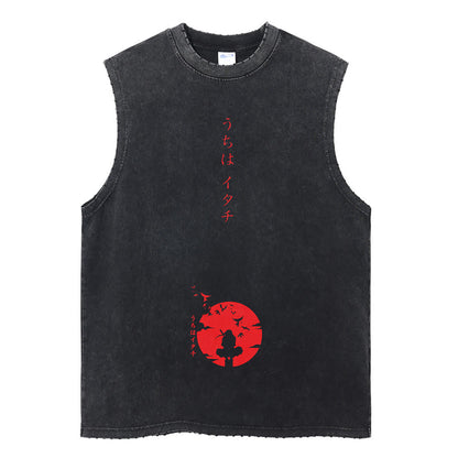 Itachi Uchiha "Shadow of the Leaf" Vintage Tank Top