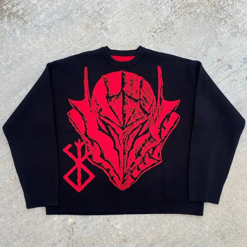 Guts "The Black Swordsman" Loose Knit Sweater