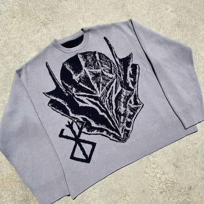 Guts "The Black Swordsman" Loose Knit Sweater