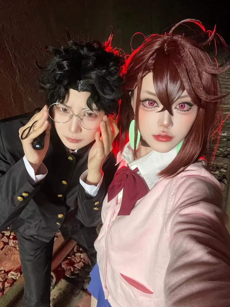 Dandadan Komplettes Cosplay Okarun, Momo, Shira