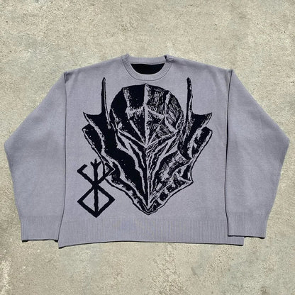 Guts "The Black Swordsman" Loose Knit Sweater