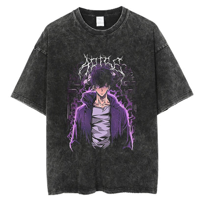 JIN WOO AWAKENING VINTAGE OVERSIZE TEE