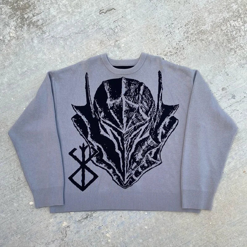 Guts "The Black Swordsman" Loose Knit Sweater