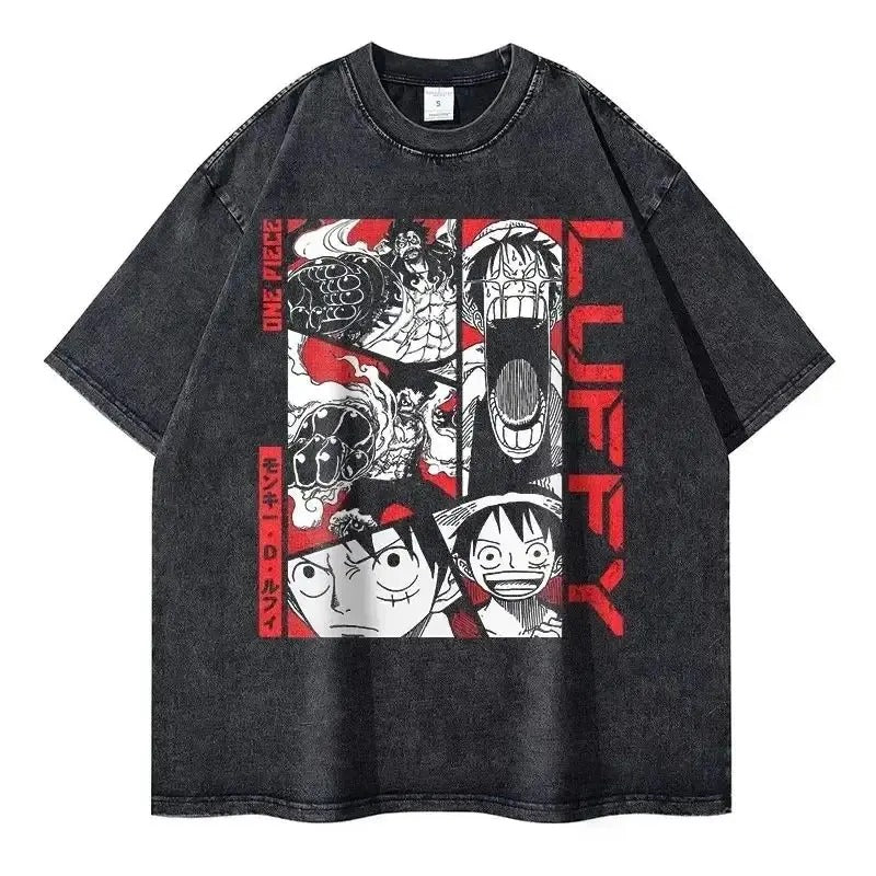 LUFFY GEAR 4TH V1 VINTAGE OVERSIZE TEE