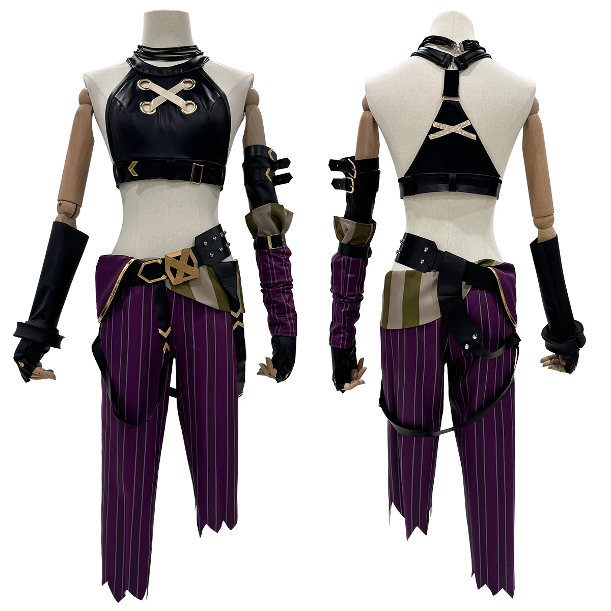 Jinx Offizielles Arcane Cosplay Kostüm-Set