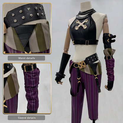 Jinx Offizielles Arcane Cosplay Kostüm-Set