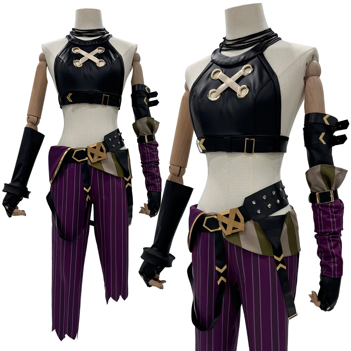 Jinx Offizielles Arcane Cosplay Kostüm-Set
