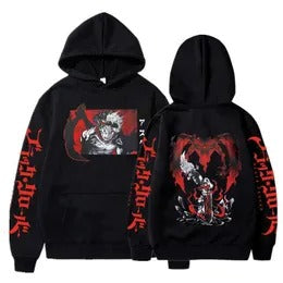 Black Clover "Asta Red Wings" Streetwear Hoodie