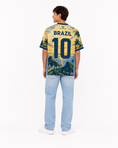 Brazil Graphic Soccer Jersey