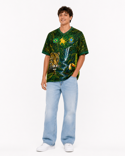 Brazil Graphic Soccer Jersey