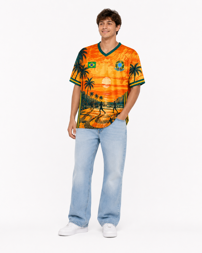 Brazil Graphic Soccer Jersey