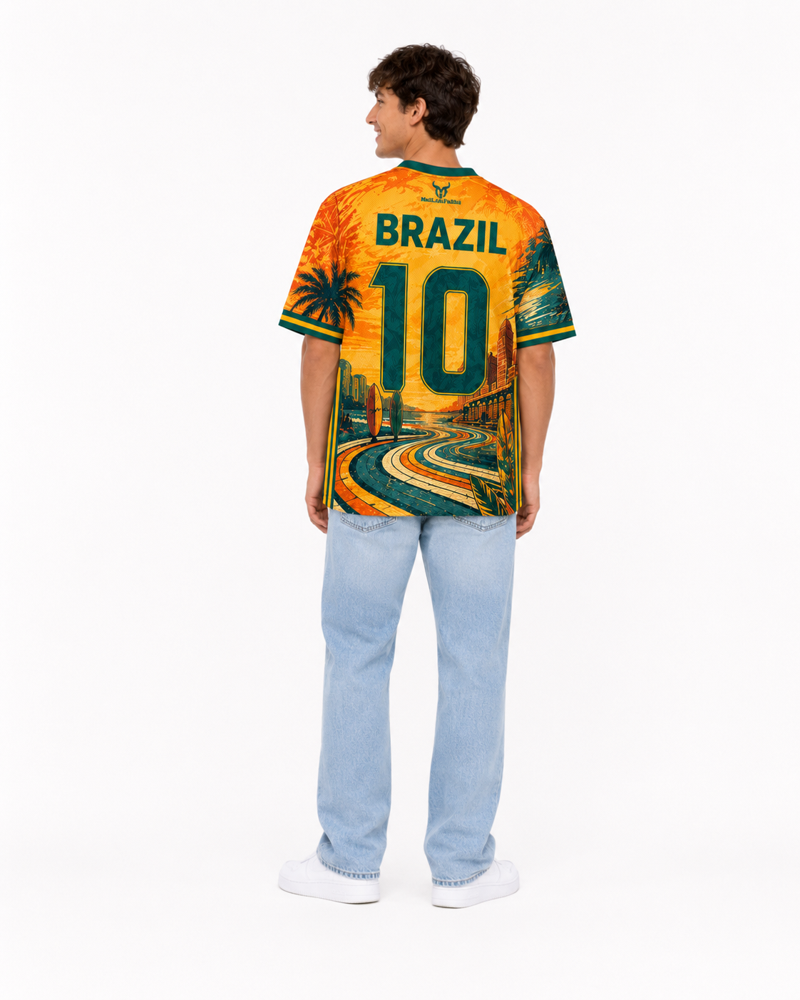 Brazil Graphic Soccer Jersey