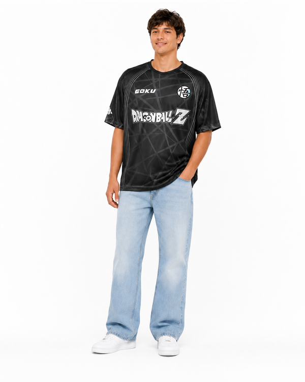 Black Goku Anime Soccer Jersey