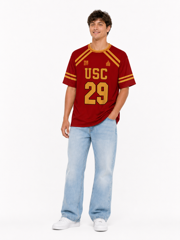 Foxhole Court Red Lacrosse Jerseys