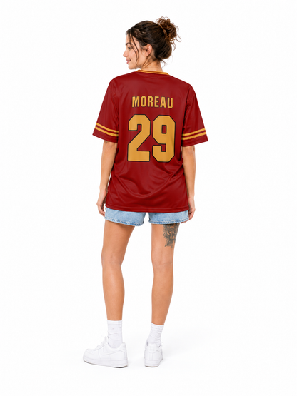 Foxhole Court Red Lacrosse Jerseys