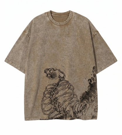 T-shirt vintage squelette du Titan Fondateur