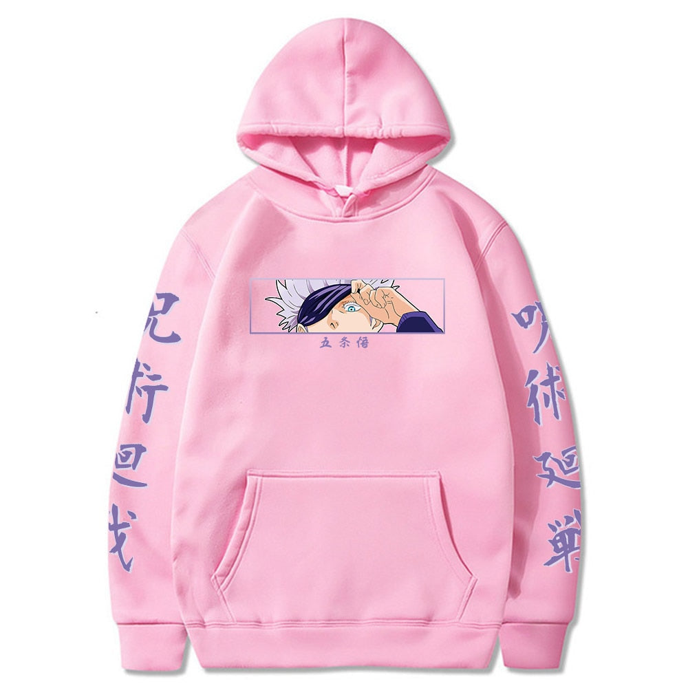 Gojo Satoru „Jujutsu High“ Vintage-Kapuzenpullover