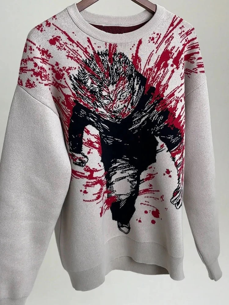 Yuji Itadori Knit Sweater