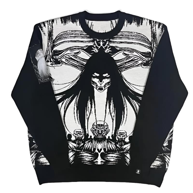 Le pull tricoté The Rumbling