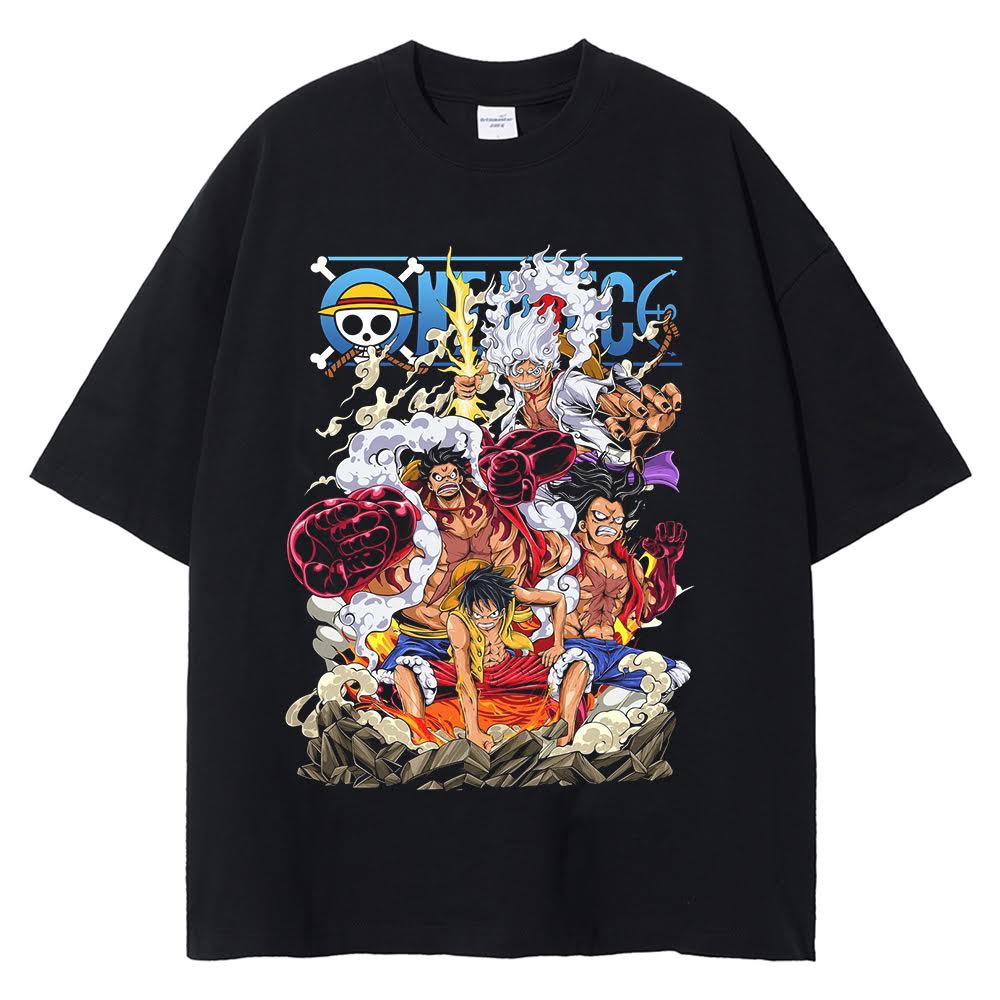 One Piece "Strohhut-Piraten" Vintage T-Shirt #01