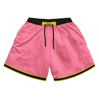 These shorts look like they could be inspired by the character Majin Buu from the Dragon Ball series.
