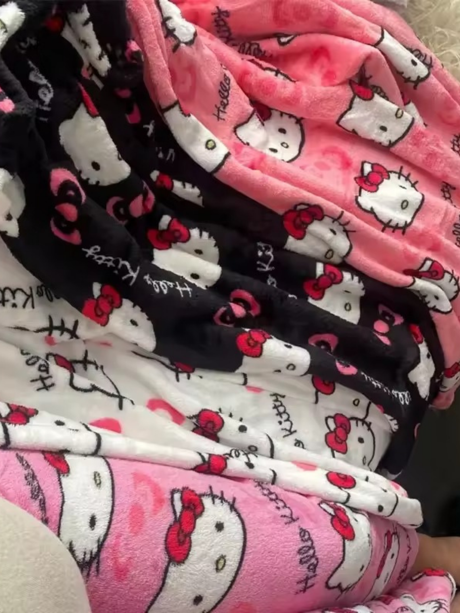 Pantalon de pyjama Hello Kitty blanc pour couples